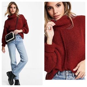 NWT Free People Be Yours Pullover Sweet Cranberry